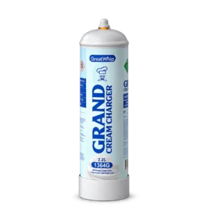 GreatWhip Grand 1364g 2.2L cream charger tank of food-grade nitrous oxide